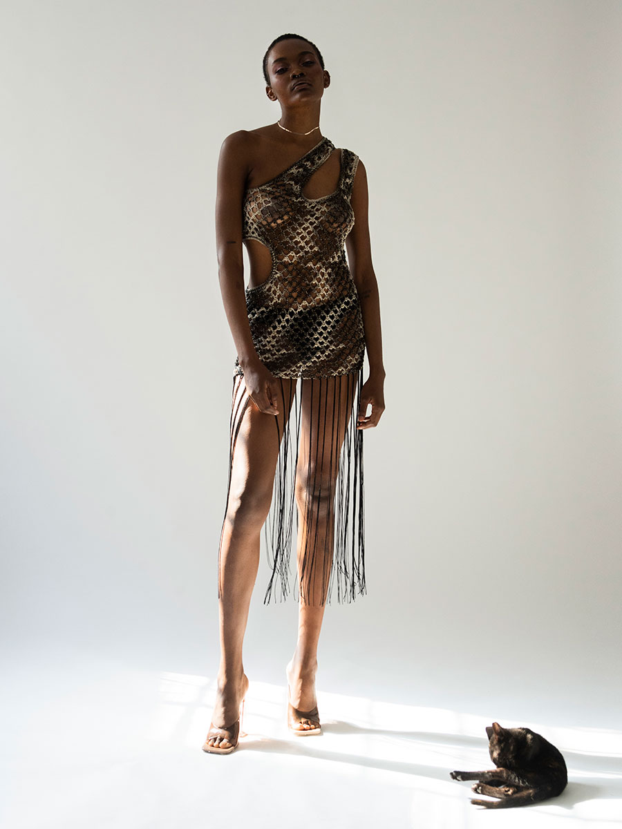 Piko 2ble Tank Cut out Side Mini Dress