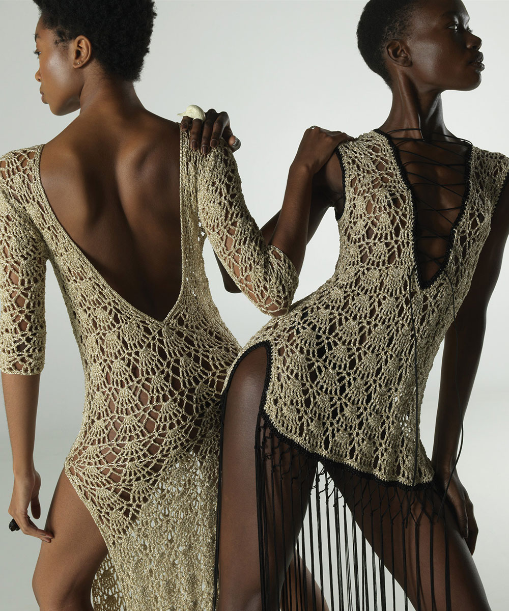 Shell Tank Deep V Mini Tunic Dress