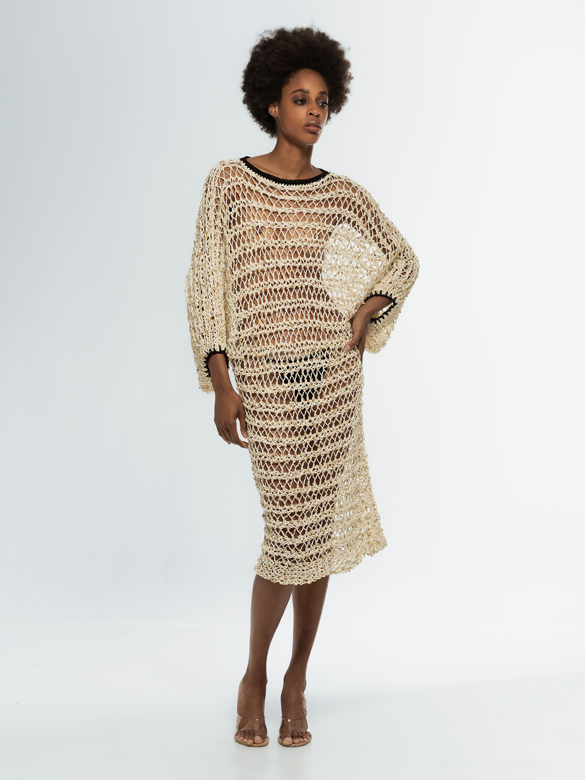 Long Shell Shape Dress | Handmade Knit